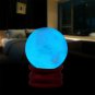 1Pcs Blue Luminous Quartz Crystal Sphere Ball Glow In The Dark Stone 35MM CHY
