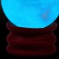 1Pcs Blue Luminous Quartz Crystal Sphere Ball Glow In The Dark Stone 35MM CHY