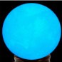 1Pcs Blue Luminous Quartz Crystal Sphere Ball Glow In The Dark Stone 35MM CHY