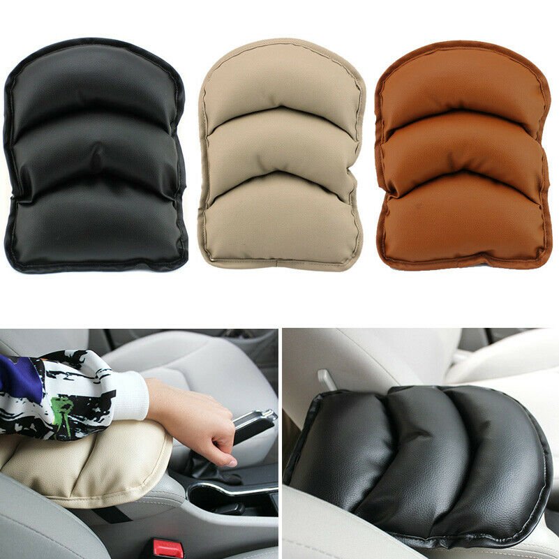 Car SUV Center Box Armrest Console PU Soft Pad Cushion Cover Durable 25cm x 21cm