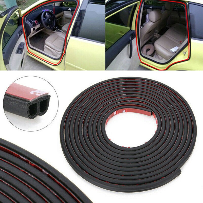 5M B-Shape Moulding Hood Trim Rubber Strip Car Door Edge Seal Weather-strip CHY