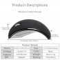 2.4GHz Foldable Arc Wireless Optical Mouse Mice + USB Receiver For PC Laptop CHY