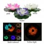 Floating Solar Powered LED Lotus Flower Light Pond Pool Garden Landscape Lamp Y