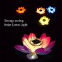 Floating Solar Powered LED Lotus Flower Light Pond Pool Garden Landscape Lamp Y