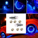 Universal 2x Blue LED Autos Wheel Tyre Tire Air Valve Stem Cap LED Light Lamp HY