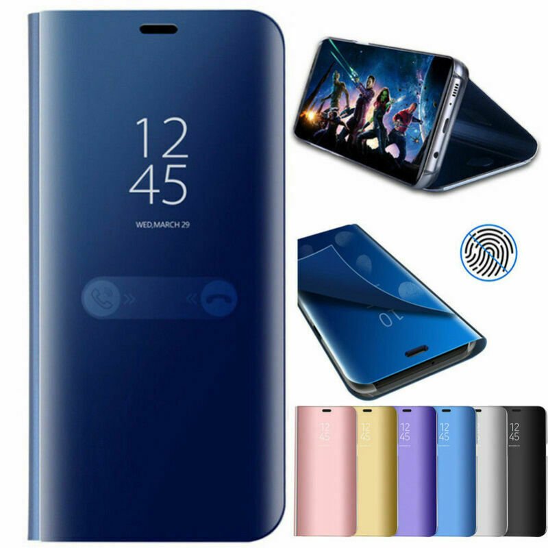 Smart View Mirror Leather Flip Stand Case Cover For Samsung Galaxy S8/S9+ Plus Y