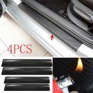 4XAccessories Carbon Fiber Car Door Plate Sill Scuff Cover Anti Scratch StickerY