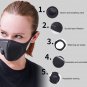 5 Pieces Face Mouth Mask with Breath Wide Straps Washable Reusable Muffle Respirator