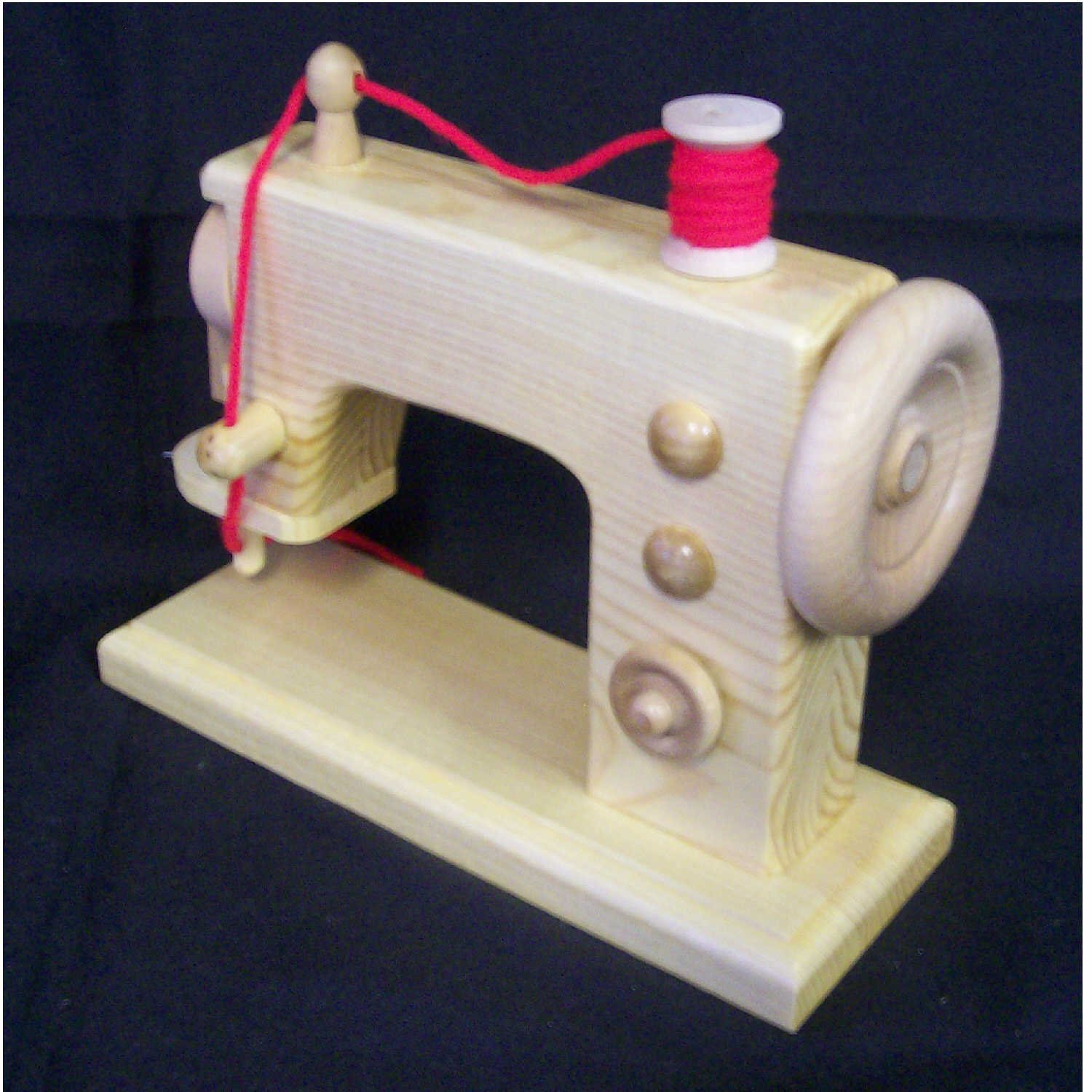 TOY WOODEN SEWING MACHINE