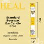 Small Beeswax Harmony's Ear Candles- 2 Pack
