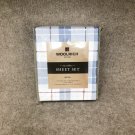 * NEW * Woolrich Plaid Microfiber Sheet Set (King, Blue) (Kayleigh & Co.)