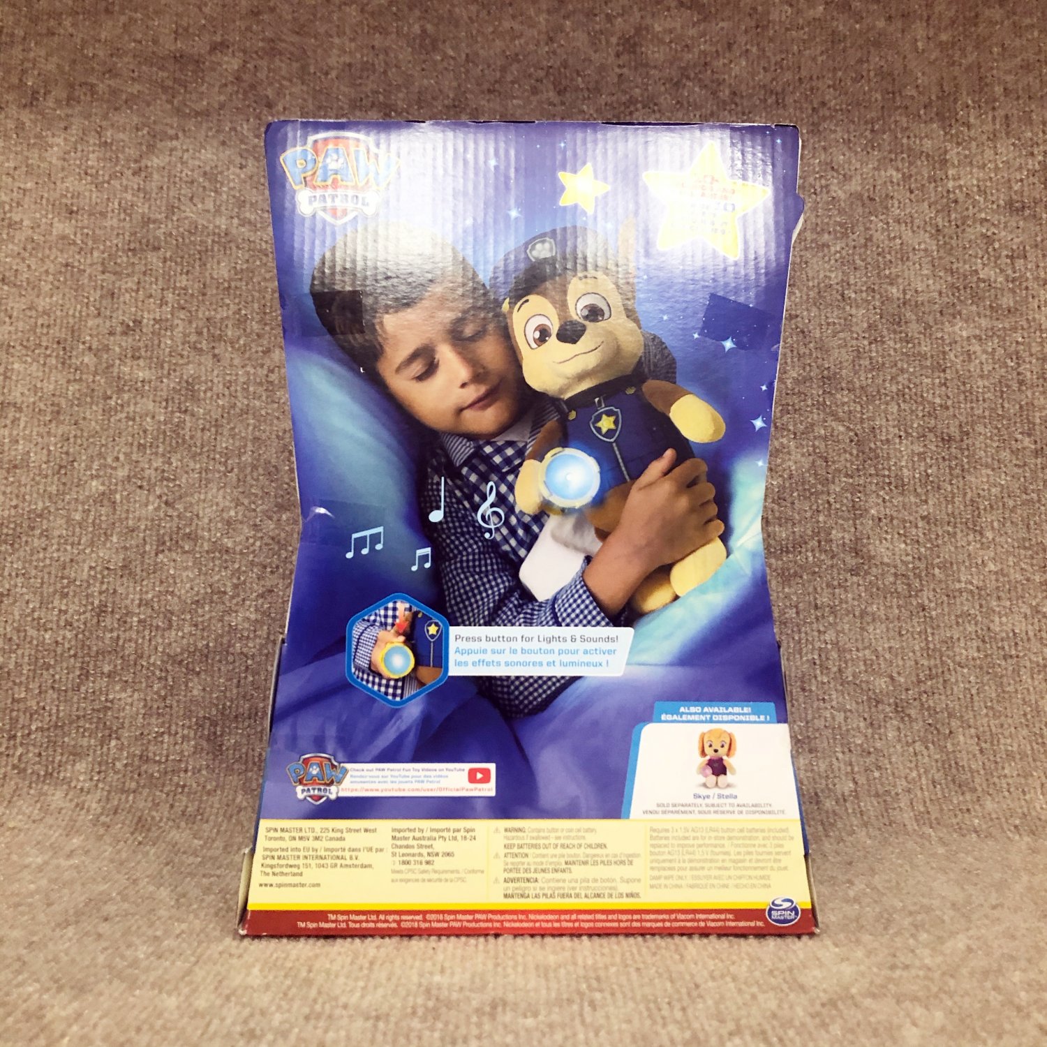 paw patrol snuggle up chase