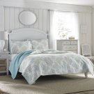 * NEW * Laura Ashley Saltwater Reversible Quilt Set, Blue (Full/Queen) (Kayleigh & Co.)