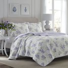 * NEW * Laura Ashley Keighley Lilac Quilt Set (King) (Kayleigh & Co.)