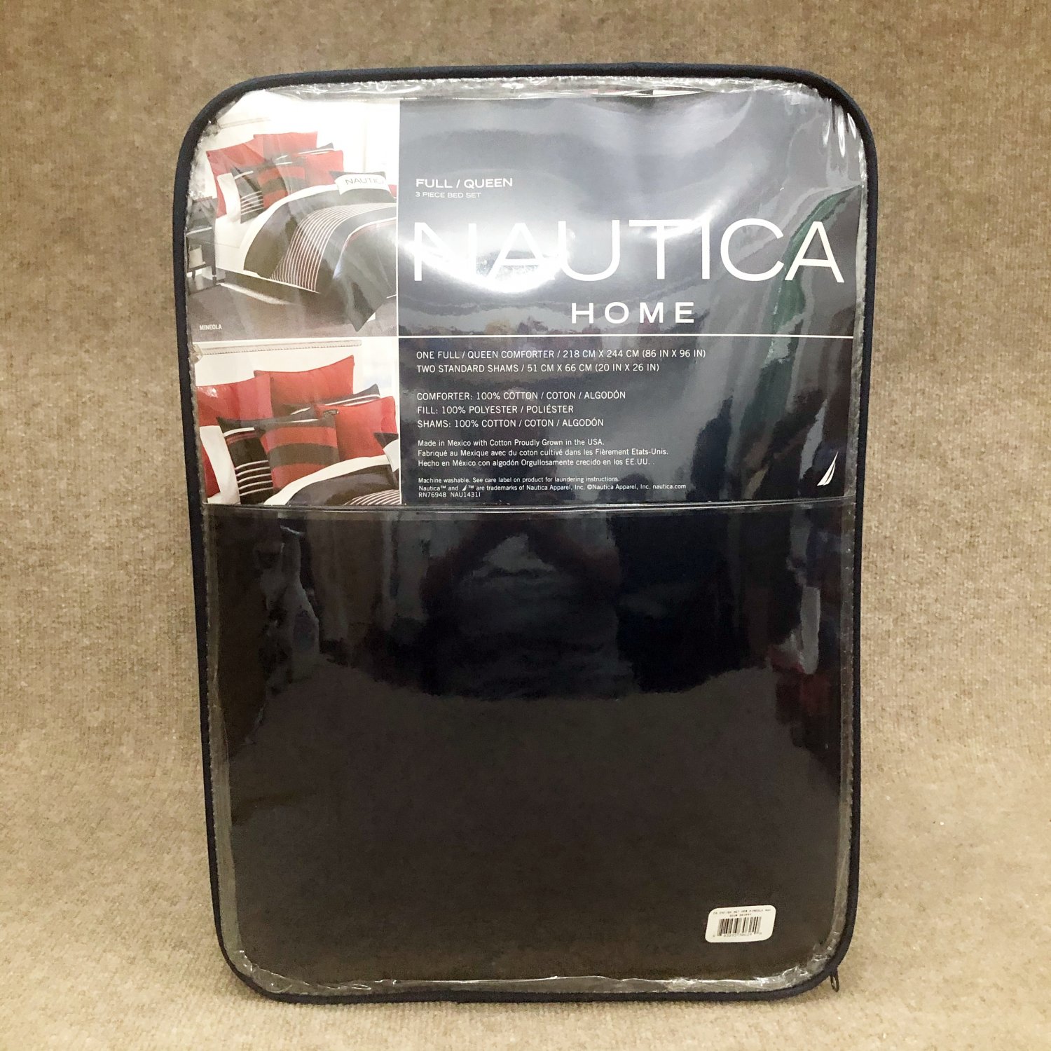 * NEW * Nautica Mineola Reversible Comforter Set (Full/Queen) (Kayleigh & Co.)