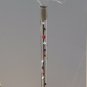 Walking cane acrylic red white blue rose flowers lucite elegant designer
