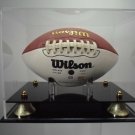 New England Patriot mini football case 85% UV filtering acrylic memorabilia NFL