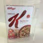 Cereal Box Acrylic Display Case with Wall Mount and Removable Sliding Bottom