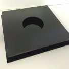 Soccer ball display case acrylic cut out black base NCAA 85% UV filtering