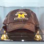 Baseball cap display case 85% UV filtering acrylic two-tier black acrylic base