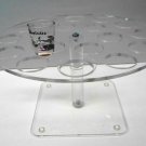 Shot glass serving stand holds 18 glasses bar restaurant beverage supplies equip