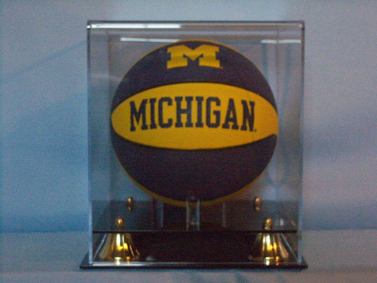 Final four mini basketball acrylic display case 85% UV filtering NBA NCAA