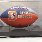 Football Display Case acrylic full size with solid black acrylic base