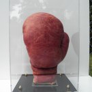 Boxing Glove Display Case VERTICAL two-tier black base with rod to support glove