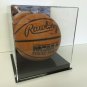 Basketball MIRROR back display case acrylic black base NCAA NBA 85% UV filtering