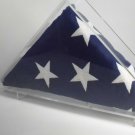 Burial casket flag clear acrylic display case veterans memorial    5' x 9.5'