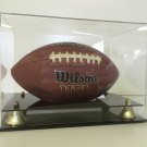 Football display case full size NFL NCAA 2-tier cut out UV Filtering memorabilia