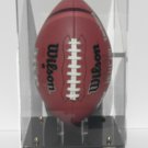 Atlana Falcons football case VERTICAL MIRROR BACK full two tier gold riser base