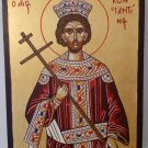 Saint Constantine the Great - Hand-painted, Orthodox icon, with acrylic colors on plywood