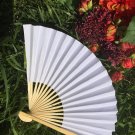 White Paper Fan for Wedding Ceremony, Wedding Favor