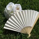 Ivory Paper Fan for Wedding Ceremony, Wedding Favor