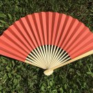 Coral Paper Fan for Wedding Ceremony, Wedding Favor
