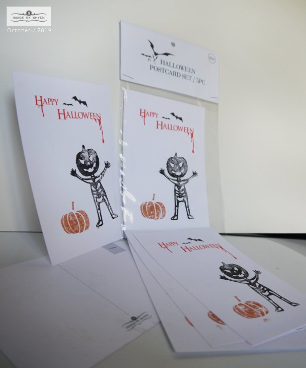Halloween postcard set/5pc