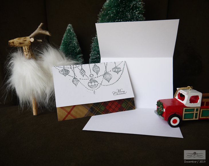Handmade Christmas card set/5pc