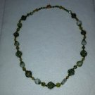 Jaded Cluster Bead Necklace Vintage