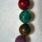 Large Multi Color Beaded Necklace Vintage