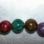 Large Multi Color Beaded Necklace Vintage