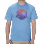 Paddlers Retro Faded Tee (Size:Medium) Ocean Blue