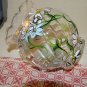 Daisy Fluted candle holder hand painted Wedding centerpeice teacher gift