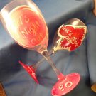 Girl's Night Out funny wine glass hand painted
