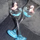 Flamingo votive Candle holders set of 2, quirky teacher gift, tropical bird gift,