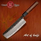 Handmade Nakiri Knife 3 layers Japanese AUS10 steel Kitchen Knives Vegetables