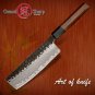 Handmade Nakiri Knife 3 layers Japanese AUS10 steel Kitchen Knives Vegetables