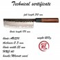 Handmade Nakiri Knife 3 layers Japanese AUS10 steel Kitchen Knives Vegetables
