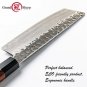 Handmade Nakiri Knife 3 layers Japanese AUS10 steel Kitchen Knives Vegetables