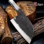 Handmade Forged Chef Knife Chinese Cleaver Clad Steel DIY Blank blade Kitchen